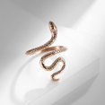 thumbnail image 2 of Vintage Rose Gold Snake Ring for Women Girls - Stainless Steel Punk Animal Wrap Stacking Statement Rings, Size 7, 2 of 4