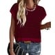 thumbnail image 1 of Chaleco tipo suéter PRETTYGARDEN para mujer, primavera y verano, a rayas, rojo vino, 1 of 9