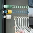 thumbnail image 2 of Drying Rack Strong Bearing Capacity Space-saving Punch-free Indoor 8 Hole Window Frame Coat Hanger Household Products, 2 of 8