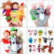 thumbnail image 4 of Juego de 10 marionetas de dedo de animales, muñeco de peluche para bebé, marionetas de mano de dibujos animados familiares, cerdos, teatro de tela, juguetes educativos para niños, 4 of 5