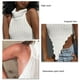 thumbnail image 4 of Blusa de punto con cuello alto y espalda descubierta, cuello alto, espalda abierta, dobladillo irregular, cuello alto, 4 of 5
