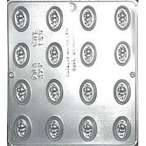 149 Oval Pieces with Rose Chocolate Candy Mold
