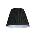 thumbnail image 2 of Aspen Creative 33005 Transitional Pleated Empire Shape Spider Construction Lamp Shade in Black, 9" wide (5" x 9" x 7"), 2 of 4