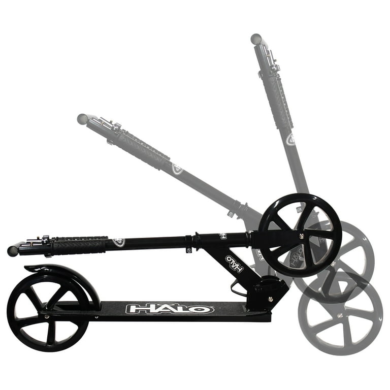 Halo Supreme Big Wheel Scooter - Black and White