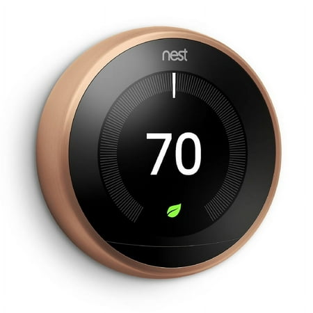 Google - Nest Learning Smart Wifi Thermostat - Copper