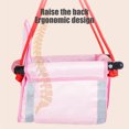 thumbnail image 6 of Indoor-Outdoor Swing Set​​ with Safety Harness, 50kg Capacity Swivel Chair, Removable Canopy for Backyard/Playroom, 6 of 6