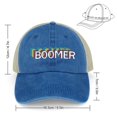 thumbnail image 2 of Boomer Dark Blue Hat Adjustable Funny Fashion Unisex Baseball Cap for Men Women, 2 of 7