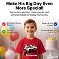 thumbnail image 3 of Boys Short Sleeve Birthday T-Shirt – Video Gamer Graphic Tee, Cotton Fun Party Shirt, Sizes S-XL, 3 of 7