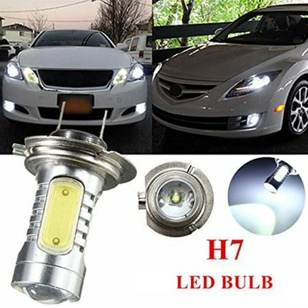 H7 Cob Cree Led Smd Super Bright White Headlight Headlamp Main Dipped Beam Bulbs,