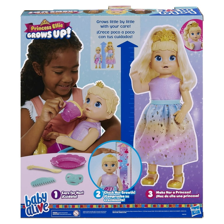 Baby Alive: Princess Ellie Grows Up! 15-Inch Doll Blonde Hair, Blue Eyes  Kids Toy for Boys and Girls