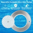 thumbnail image 3 of 12V Inground Swimming Pool Lights,6W IP68 Waterproof Stainless Steel Color Changing LED Pool Lights 4.33inch Diameter, 3 of 8