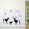 thumbnail image 3 of Outdoor Scenes Wall Decal Beautiful Wildlife Reindeer and Birds in Forest Daycare Wall Decal for Care Taker Forest Cute Themed Room Decal - Size: 30 In x 24 In, 3 of 5