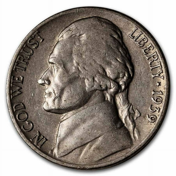 1939-D Jefferson Nickel Avg Circ