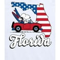 thumbnail image 3 of Peanuts - Florida American Flag Snoopy Woodstock - Toddler And Youth Short Sleeve Graphic T-Shirt, 3 of 6