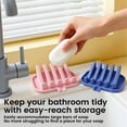 thumbnail image 7 of Silicone Soap Dish Drain Tray for Bathroom Countertop, Black, 4.7 x 3.5 in, 7 of 7