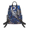 thumbnail image 2 of Balery Blue Heron Floral Garden Lightweight Backpack for Men and Women - Durable and Water-Resistant, Ideal for School, Work, Travel, and Everyday Use, 2 of 9