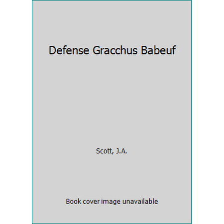 Defense Gracchus Babeuf, Used [Paperback]