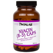 Twinlab Niacin B-3 500 mg Capsules, 100 Ct