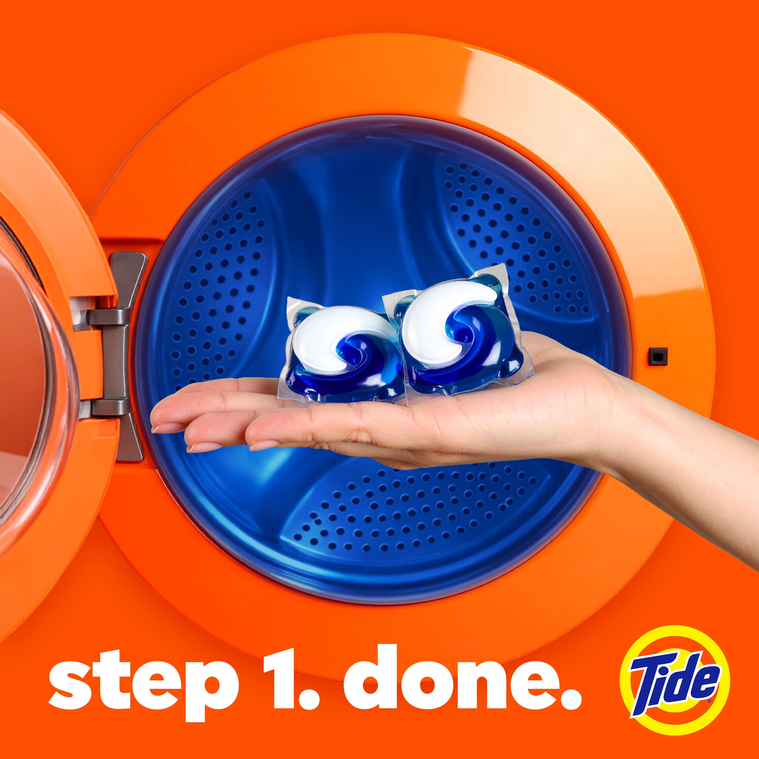 Tide PODS Laundry Detergent Pacs, Oxi Boost Power PODS with Stain Remover and Oxi Power, 45 Count