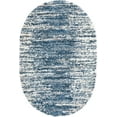 thumbnail image 3 of Unique Loom Serenity Shag Collection Area Rug - Vigie (5' 3" x 8' Oval Blue/Ivory), 3 of 10