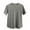 Gray, variant on Under $10 Steals!Summer Fashion Plus Size Mens Shirts Solid Color Comfortable Sport Casual Short Sleeved Round Neck