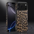 thumbnail image 3 of For iPhone 17 Pro Max Case Compatible with MagSafe, Luxury Slim Shockproof Protective Cover with Leopard Print & Carbon Fiber Texture, Magnetic Phone Case for Women and Men,B, 3 of 10