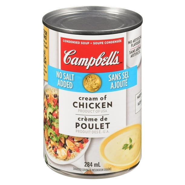 Soupe Crème de poulet sans sel ajouté condensée de Campbell's 284 ml