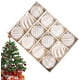 thumbnail image 1 of Adornos navideños, regalos navideños, 12 bolas navideñas de terciopelo de 2,3 pulgadas, rojas y verdes, bolas navideñas flocadas, irrompibles, decorativas, colgantes para árboles., 1 of 1