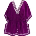 thumbnail image 5 of HAPPY BAY Women's Plus Size Swing Bathing Suit Cover Ups 3X-4X Violet-AC977, 5 of 5