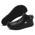 thumbnail image 2 of Zapatos Montar Cuero Caña Alta Hombres Botas Nieve Ligeras Acampar Conducir, 2 of 9