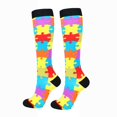 thumbnail image 1 of Calcetines de compresión elásticos para hombre y mujer, medias de pierna bonita para enfermera, trotar, escalada, ciclismo, ejercicio, 1 of 4