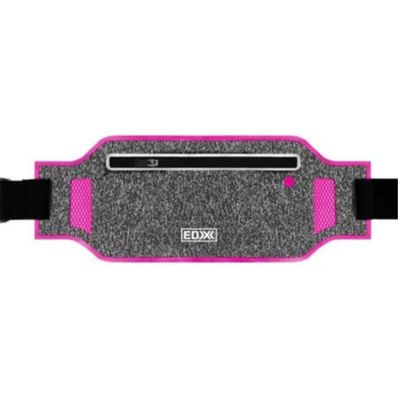 EDX EDXBWSTPNK Slim Running Waist Pack, Pink & Gray