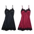thumbnail image 1 of Paquete de 2 Camisones para Mujer, Camisón de , Camisón, Ropa de Dormir, Vestido con , Cuello en V, M Sunnimix Camisón camisón, 1 of 8