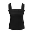 thumbnail image 5 of Giftesty Tank Tops for Women Solid Color Contrasting for Summer Absorption and Sweat WickingNeck Knit Crop Tank Tops 2024 Slim Color Block Sleeveless Cami Shirts, 5 of 9