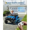 thumbnail image 4 of OUYAWEI 12V Electric Ride On Truck with Remote Control Ride On Toy Gift for Boys & Girls Bluetooth Music Player LED Lights for 3-6 Years,Blue, 4 of 7