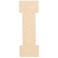 thumbnail image 1 of Krafty Supply - 16" Tall MDF Letter I| 1/8" Thick |Collegiate|Wooden Letter|Craft Alphabet Initials, 1 of 4