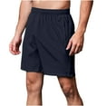 thumbnail image 1 of ohmzyzo Men's Gym Workout Athletic Shorts Running Jogger Quick Dry Lightweight Sweatshorts with Zipper Pockets, 1 of 9