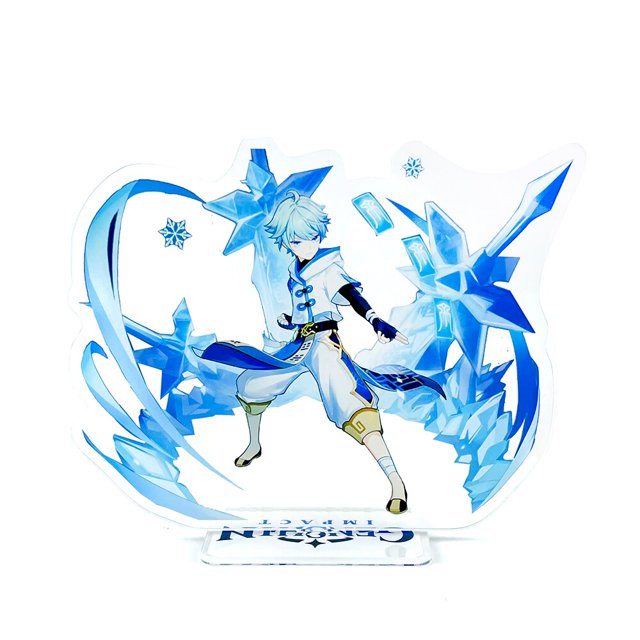 Genshin Impact Liyue personajes Yelan Ye Lan figura acrílica con soporte modelo placa titular topper anime Gao Jinjia LED