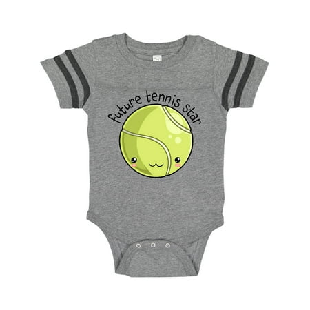 

Inktastic Future Tennis Star- Cute Tennis Ball Gift Baby Boy or Baby Girl Bodysuit
