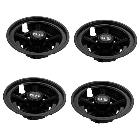 S SERENABLE 4 Pcs Bouchons de Moyeu de Chariot de Golf Équipement de Golf Faciles à Enlever Housses de Roues de Chariot de Golf Noir