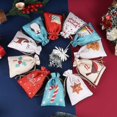 thumbnail image 2 of 24 Uds. Bolsas de arpillera colgantes de Navidad, bolsa de lona reutilizable con cordón para regalo, bolsa de dulces para manualidades DIY, suministros para fiesta de Navidad de colores mezclados, 2 of 4