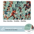 thumbnail image 2 of Football Area Rugs: Polyester Non-Slip Kitchen Mat Office Rug - Machine Washable, 2 of 6
