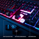 thumbnail image 3 of Kit Gamer 2 en 1 Xtreme PC Gaming Battle Master Teclado y Mouse Membrana Español 3600 DPI RGB USB Negro, 3 of 6