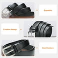 thumbnail image 2 of Miangastore Ceinture Homme Ceinture Taille Réglable Ceinture Jean, 2 of 8