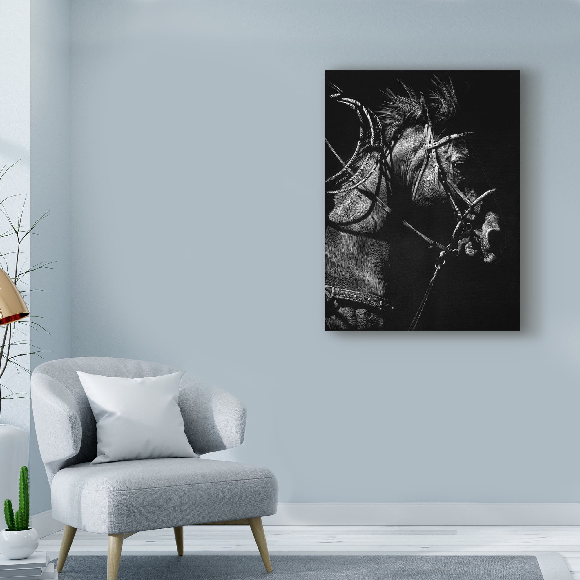 Trademark Fine Art 'In Pursuit' Canvas Art by Julie T. Chapman
