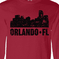 thumbnail image 4 of Inktastic Orlando Skyline with Grunge Long Sleeve T-Shirt, 4 of 5