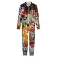 thumbnail image 4 of The Cuphead Show Hooded Union Suit One Piece Pajama Outfit PJs Sleepwear, 4 of 7
