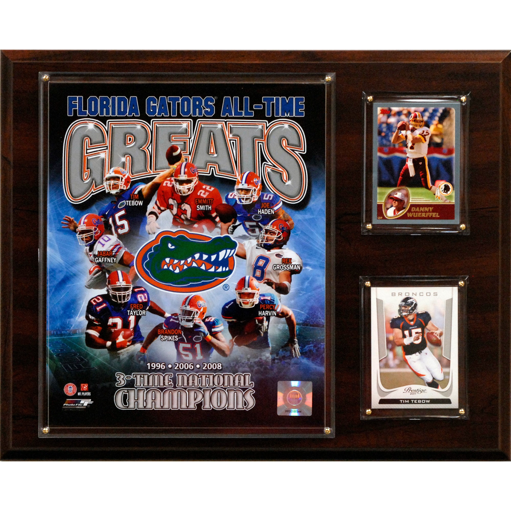 NCAA Football Florida Gators All-Time Greats Plaque 