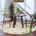 thumbnail image 3 of Green Botanical Round Area Rug 7Ft Washable Circle Rugs for Dorm Laundry Room, Farmhouse Dragonfly Non-Slip Carpet Floor Mats Indoor Outdoor Carpet Runner Aesthetic Home Decor, 3 of 8