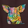 thumbnail image 2 of Dean Russo The Pig Animal Lover Unisex Graphic Hoodie Sweatshirt, Brown, XX-Large, 2 of 6